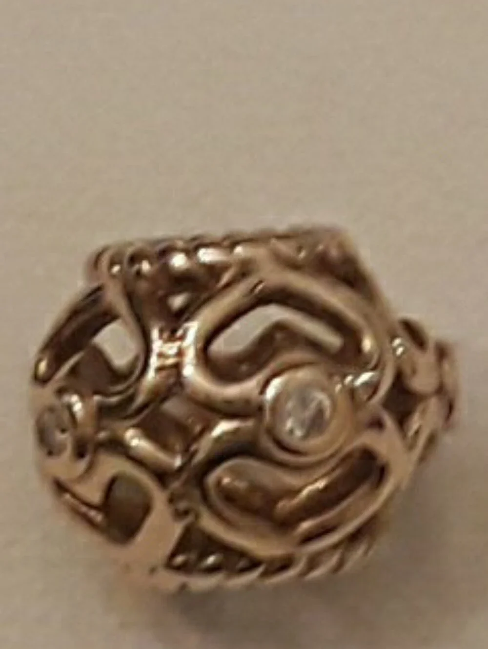 Pandora 14K solid Diamond open heart charm - Picture 4 of 4